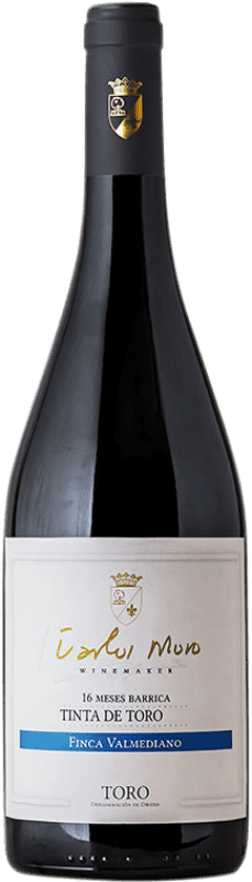 56,95 € Free Shipping | Red wine Carlos Moro Finca Valmediano Aged D.O. Toro Castilla y León Spain Tinta de Toro Bottle 75 cl