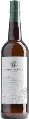 39,95 € Kostenloser Versand | Verstärkter Wein Maestro Sierra Amontillado Superior D.O. Jerez-Xérès-Sherry Andalusien Spanien Palomino Fino 12 Jahre Flasche 75 cl