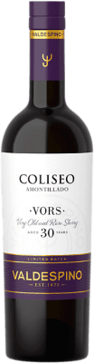 167,95 € Spedizione Gratuita | Vino Liquoroso Valdespino Coliseo Amontillado VORS Very Old Rare Sherry — Molto Vecchio e Raro D.O. Jerez-Xérès-Sherry Andalusia Spagna Palomino Fino Bottiglia Medium 50 cl