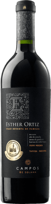 78,95 € Spedizione Gratuita | Vino rosso Campos de Solana Esther Ortiz de Familia Gran Riserva Bolivia Petit Verdot Bottiglia 75 cl