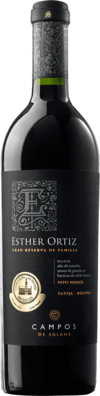 71,95 € 送料無料 | 赤ワイン Campos de Solana Esther Ortiz de Familia グランド・リザーブ ボリビア Petit Verdot ボトル 75 cl