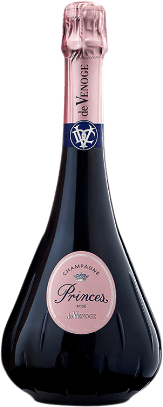 114,95 € Envío gratis | Espumoso rosado De Venoge Princes Rosé A.O.C. Champagne Champagne Francia Pinot Negro Botella 75 cl