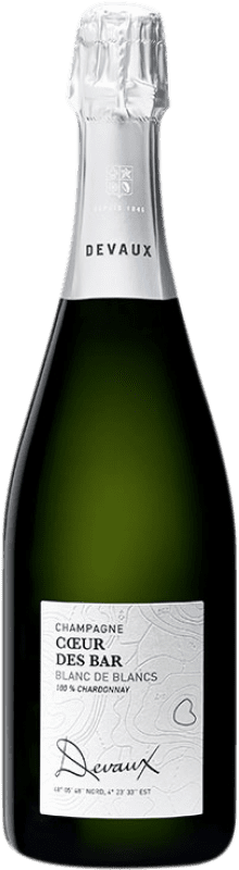 59,95 € Envío gratis | Espumoso blanco Devaux Blanc de Blancs Cœur des Bar A.O.C. Champagne Champagne Francia Chardonnay Botella 75 cl