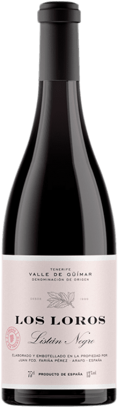 19,95 € Free Shipping | Red wine Fariña Pérez Los Loros D.O. Valle del Güímar Canary Islands Spain Listán Black Bottle 75 cl