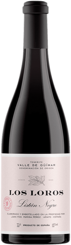 19,95 € Envío gratis | Vino tinto El Borujo Los Loros Roble D.O. Valle del Güímar Islas Canarias España Listán Negro Botella 75 cl