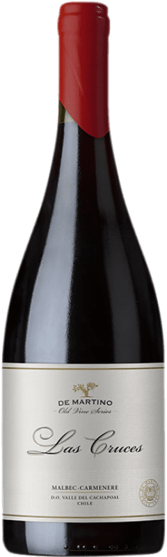 39,95 € Envoi gratuit | Vin rouge De Martino Las Cruces I.G. Valle del Cachapoal Chili Malbec, Carmenère Bouteille 75 cl