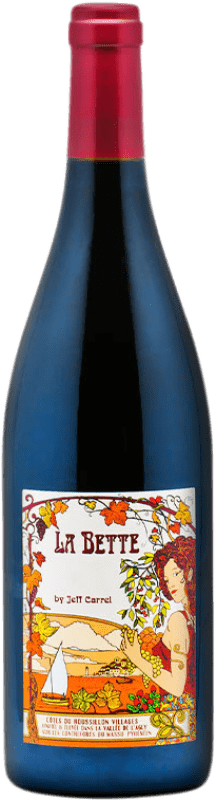 13,95 € Бесплатная доставка | Красное вино Jeff Carrel La Bette A.O.C. Côtes du Roussillon Villages Occitania Франция Syrah, Grenache, Carignan бутылка 75 cl