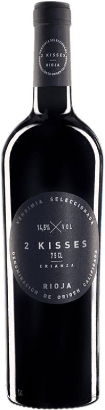 19,95 € Envío gratis | Vino tinto From Galicia 2 Kisses Crianza D.O.Ca. Rioja La Rioja España Tempranillo, Graciano Botella 75 cl