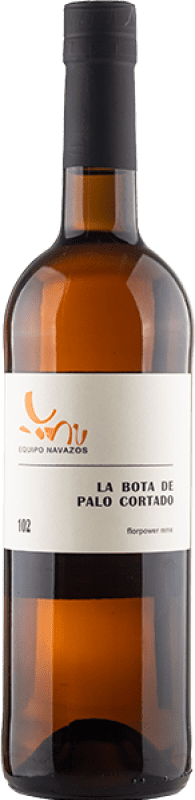 58,95 € Kostenloser Versand | Verstärkter Wein Equipo Navazos La Bota Nº 102 Florpower Palo Cortado MMX D.O. Manzanilla-Sanlúcar de Barrameda Andalusien Spanien Palomino Fino Flasche 75 cl