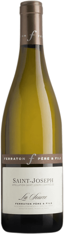32,95 € Бесплатная доставка | Белое вино Ferraton Père La Source Blanc A.O.C. Saint-Joseph Франция Marsanne бутылка 75 cl