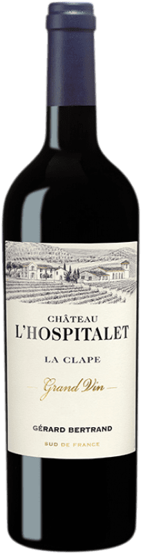 53,95 € Envio grátis | Vinho tinto Gérard Bertrand Château L'Hospitalet Grand Vin A.O.P. La Clape Languedoc França Syrah, Grenache, Mourvèdre Biológico Garrafa 75 cl