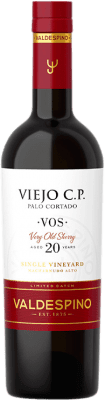 49,95 € Бесплатная доставка | Крепленое вино Valdespino CP Palo Cortado Viejo V.O.S. D.O. Jerez-Xérès-Sherry Андалусия Испания Palomino Fino бутылка Medium 50 cl