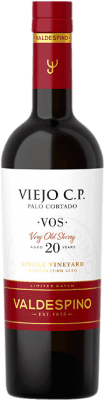 49,95 € Free Shipping | Fortified wine Valdespino CP Palo Cortado Viejo VOS D.O. Jerez-Xérès-Sherry Andalusia Spain Palomino Fino Medium Bottle 50 cl