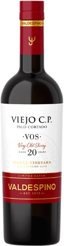 49,95 € Free Shipping | Fortified wine Valdespino CP Palo Cortado Viejo V.O.S. D.O. Jerez-Xérès-Sherry Andalusia Spain Palomino Fino Medium Bottle 50 cl
