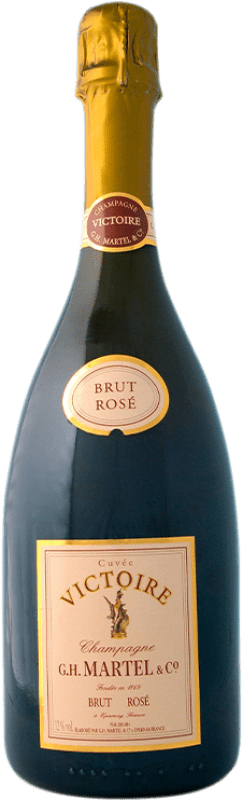 157,95 € Envio grátis | Espumante rosé G.H. Martel Victoire Rosé Cuvée Brut A.O.C. Champagne Champagne França Pinot Preto, Chardonnay Garrafa Magnum 1,5 L