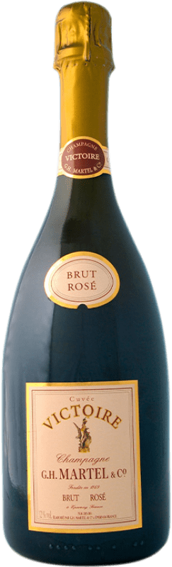 157,95 € Envio grátis | Espumante rosé G.H. Martel Cuvée Victoire Rosé Brut A.O.C. Champagne Champagne França Pinot Preto, Chardonnay Garrafa Magnum 1,5 L