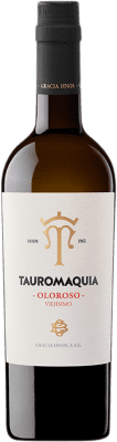 31,95 € Envio grátis | Vinho fortificado Hermanos Gracia Tauromaquia Oloroso D.O. Montilla-Moriles Andaluzia Espanha Pedro Ximénez Garrafa Medium 50 cl