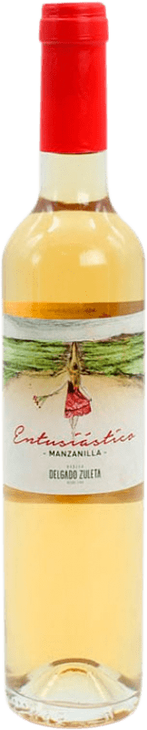 15,95 € 送料無料 | 酒精強化ワイン Delgado Zuleta Entusiástico D.O. Manzanilla-Sanlúcar de Barrameda アンダルシア スペイン Palomino Fino Eco — エコ ビオ オーガニック ミディアムボトル 50 cl