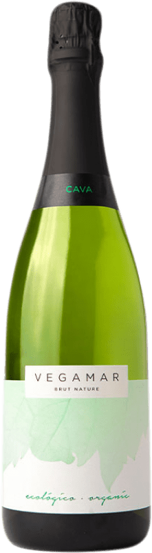 19,95 € Envoi gratuit | Blanc mousseux Vegamar Ecológico Brut Nature D.O. Cava Catalogne Espagne Macabeo, Chardonnay Bouteille 75 cl