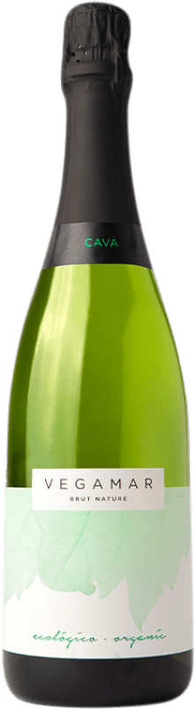 18,95 € Free Shipping | White sparkling Vegamar Ecológico Brut Nature D.O. Cava Catalonia Spain Macabeo, Chardonnay Bottle 75 cl