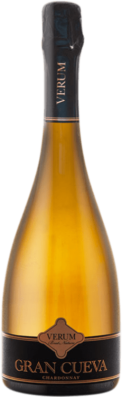 15,95 € Free Shipping | White Sparkling Wine Verum Gran Cueva Brut Nature D.O. La Mancha Castilla la Mancha Spain Chardonnay 75 cl
