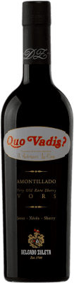 109,95 € Envio grátis | Vinho fortificado Delgado Zuleta Quo Vadis Amontillado VORS D.O. Jerez-Xérès-Sherry Andaluzia Espanha Palomino Fino Garrafa Medium 50 cl