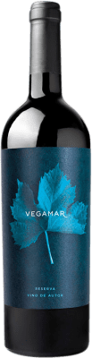 27,95 € Envío gratis | Vino tinto Vegamar Reserva D.O. Valencia Comunidad Valenciana España Merlot, Syrah, Cabernet Sauvignon Botella 75 cl