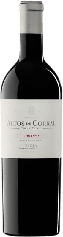 28,95 € Spedizione Gratuita | Vino rosso Corral Cuadrado Altos Single Estate Crianza D.O.Ca. Rioja La Rioja Spagna Tempranillo Bottiglia 75 cl