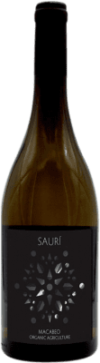 19,95 € Spedizione Gratuita | Vino bianco Melis Sauri Ecológico D.O. Tarragona Catalogna Spagna Macabeo Bottiglia 75 cl