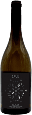 19,95 € Free Shipping | White wine Melis Sauri Ecológico D.O. Tarragona Catalonia Spain Macabeo Organic Bottle 75 cl