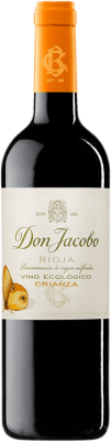 11,95 € Envio grátis | Vinho tinto Corral Cuadrado Don Jacobo Ecológico Crianza D.O.Ca. Rioja La Rioja Espanha Tempranillo Garrafa 75 cl