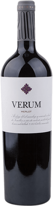 29,95 € Free Shipping | Red wine Verum Vendimia Seleccionada Aged I.G.P. Vino de la Tierra de Castilla Castilla la Mancha Spain Merlot Bottle 75 cl