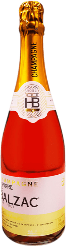 51,95 € Spedizione Gratuita | Spumante rosato G.H. Martel Honoré de Balzac Rosé Edition Limitée Brut A.O.C. Champagne champagne Francia Pinot Nero, Chardonnay, Pinot Meunier Bottiglia 75 cl
