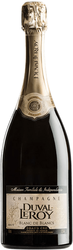 75,95 € Бесплатная доставка | Белое игристое Duval-Leroy Prestige Blanc de Blancs Grand Cru A.O.C. Champagne шампанское Франция Chardonnay бутылка 75 cl