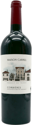 16,95 € Envoi gratuit | Vin rouge Jeff Carrel Maison Carrel A.O.C. Corbières Languedoc-Roussillon France Syrah, Grenache, Carignan, Cinsault Bouteille 75 cl