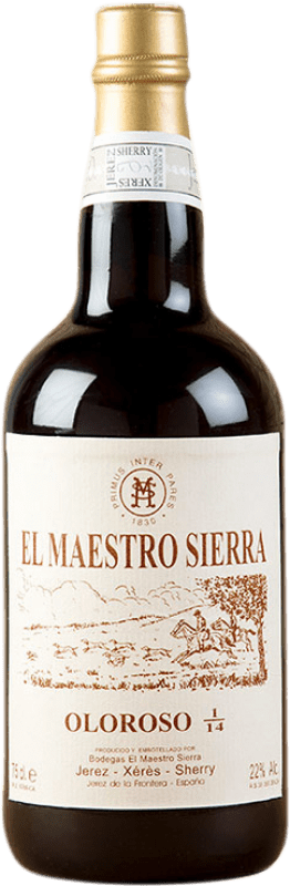 72,95 € Free Shipping | Sweet Wine Maestro Sierra 1/14 Oloroso Viejo — Old D.O. Jerez-Xérès-Sherry Andalusia Spain Palomino Fino Half Bottle 37 cl