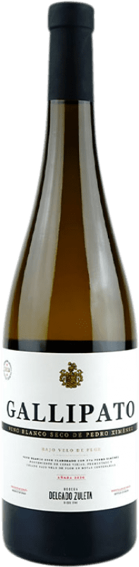 17,95 € Envio grátis | Vinho branco Delgado Zuleta Gallipato Espanha Pedro Ximénez Garrafa 75 cl