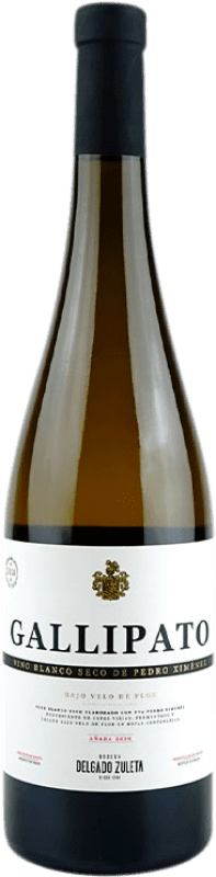 12,95 € Spedizione Gratuita | Vino bianco Delgado Zuleta Gallipato Spagna Pedro Ximénez Bottiglia 75 cl