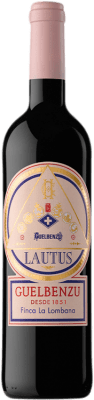 42,95 € Envoi gratuit | Vin rouge Guelbenzu Lautus I.G.P. Vino de la Tierra Ribera del Queiles Aragon Espagne Tempranillo, Merlot, Cabernet Sauvignon, Graciano Bouteille 75 cl