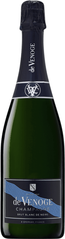 77,95 € Бесплатная доставка | Белое игристое De Venoge Princes Blanc de Noirs A.O.C. Champagne шампанское Франция Pinot Black бутылка 75 cl