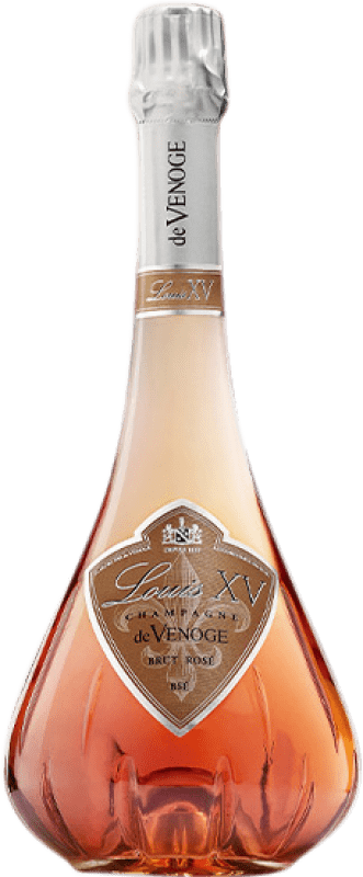 251,95 € 免费送货 | 玫瑰气泡酒 De Venoge Louis XV Rosé 香槟 A.O.C. Champagne 香槟酒 法国 Pinot Black, Chardonnay 瓶子 75 cl