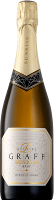 63,95 € 免费送货 | 白起泡酒 Delaire Graff Sunrise Méthode Cap Classique 香槟 I.G. Stellenbosch 斯泰伦博斯 南非 Cabernet Franc, Chardonnay, Chenin White 瓶子 75 cl