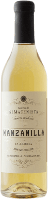 29,95 € Free Shipping | Fortified wine Callejuela Pago Añina D.O. Manzanilla-Sanlúcar de Barrameda Andalusia Spain Palomino Fino Medium Bottle 50 cl