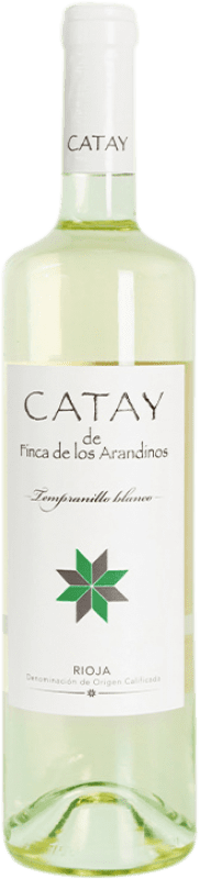 10,95 € Spedizione Gratuita | Vino Bianco Finca de Los Arandinos Catay D.O.Ca. Rioja La Rioja Spagna Tempranillo 75 cl