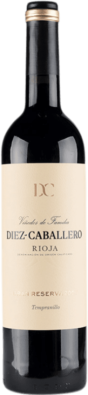 22,95 € Envoi gratuit | Vin rouge Diez-Caballero Grande Réserve D.O.Ca. Rioja Pays Basque Espagne Tempranillo Bouteille 75 cl