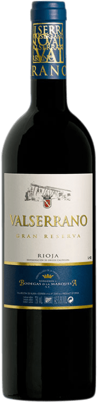 42,95 € Free Shipping | Red Wine La Marquesa Valserrano Grand Reserve — Long Barrel-Aged D.O.Ca. Rioja The Rioja Spain Tempranillo, Graciano Bottle 75 cl