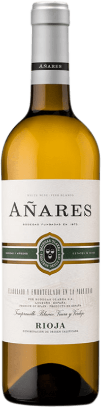 6,95 € Free Shipping | White wine Olarra Añares Blanco D.O.Ca. Rioja The Rioja Spain Viura, Tempranillo White, Verdejo Bottle 75 cl