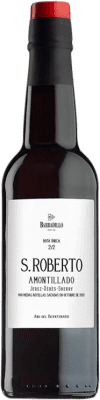 128,95 € Free Shipping | Fortified wine Barbadillo Amontillado S. Roberto Bota Única 2/2 D.O. Jerez-Xérès-Sherry Andalusia Spain Palomino Fino Half Bottle 37 cl