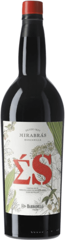 39,95 € Spedizione Gratuita | Vino Liquoroso Barbadillo ÁS de Mirabrás Sumatorio D.O. Manzanilla-Sanlúcar de Barrameda Andalusia Spagna Palomino Fino Bottiglia 75 cl