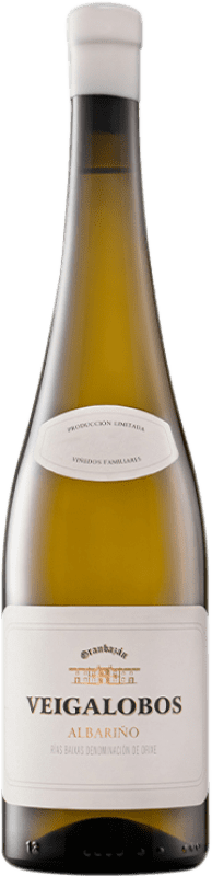 41,95 € 免费送货 | 白酒 Agro de Bazán Granbazán Veigalobos D.O. Rías Baixas 加利西亚 西班牙 Albariño 瓶子 75 cl